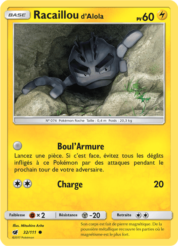 Racaillou d’Alola, carta 32 di Invasion Carmin