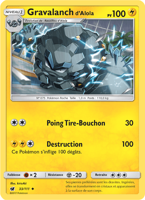 Gravalanch d’Alola, carta 33 di Invasion Carmin