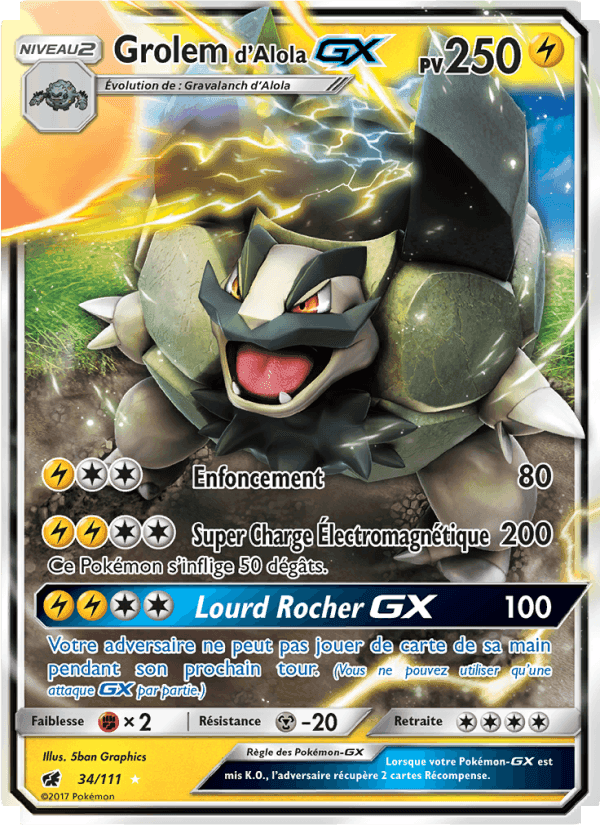 Grolem d’Alola GX, card 34 from Invasion Carmin