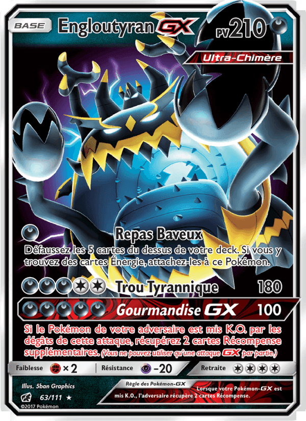 Engloutyran GX, carte 63 de Invasion Carmin