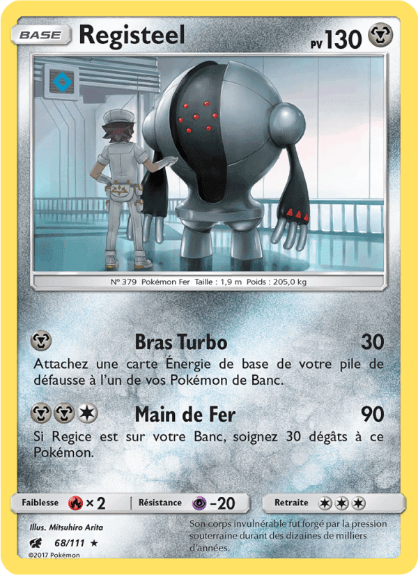 Registeel, card 68 from Invasion Carmin