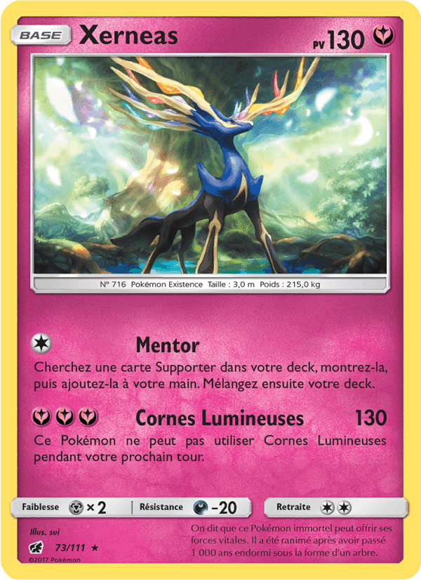 Xerneas, card 73 from Invasion Carmin