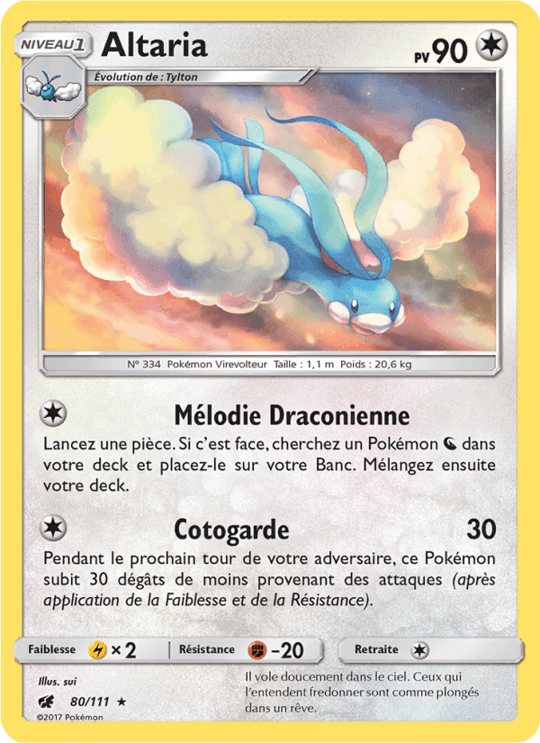 Altaria, carte 80 de Invasion Carmin