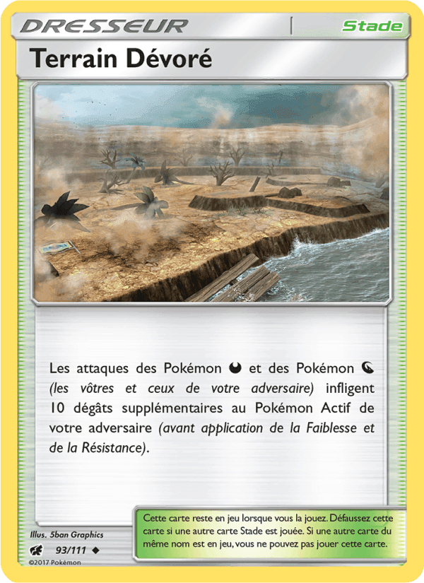 Terrain Dévoré, card 93 from Invasion Carmin