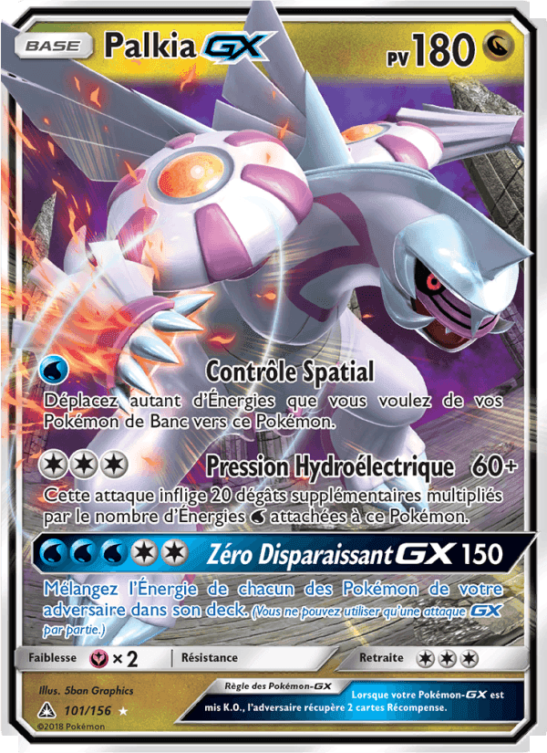 Palkia GX, carte 101 de Ultra-Prisme