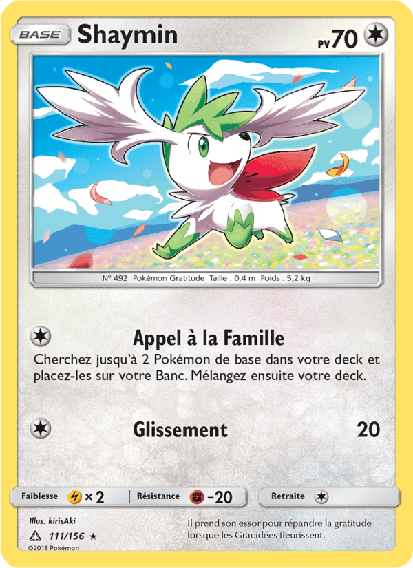Shaymin, card 111 from Ultra-Prisme