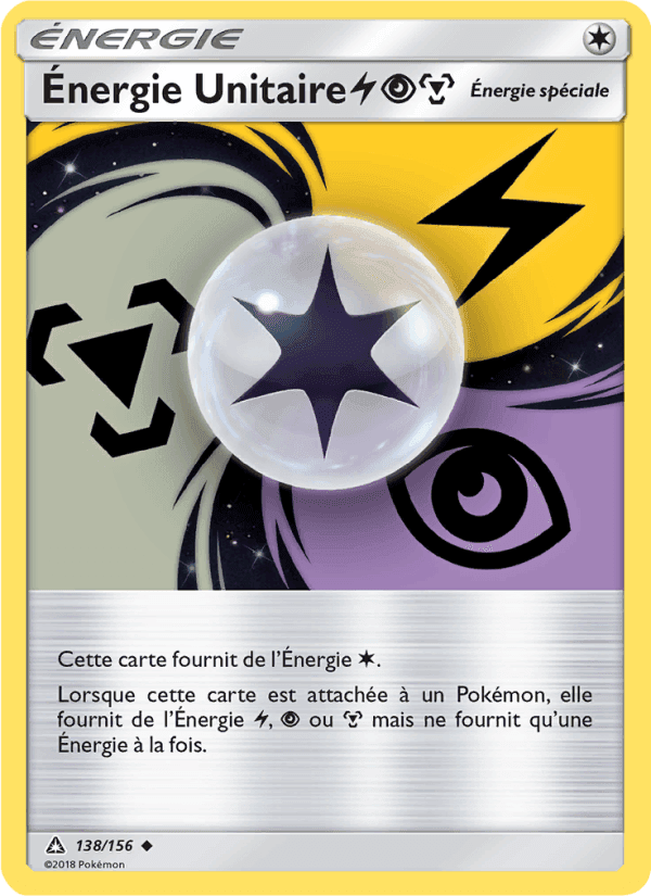 Énergie Unitaire LightningPsychicMetal, card 138 from Ultra-Prisme