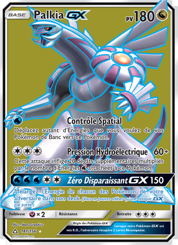 Palkia GX, carte 147 de Ultra-Prisme