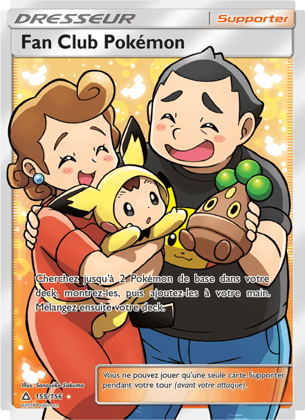 Fan Club Pokémon, carte 155 de Ultra-Prisme