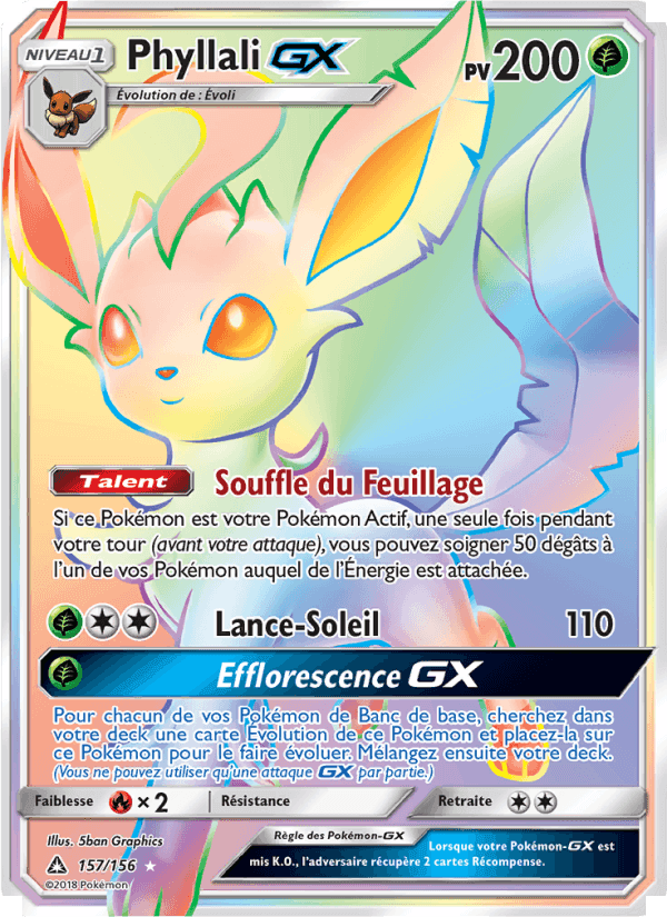 Phyllali GX, card 157 from Ultra-Prisme