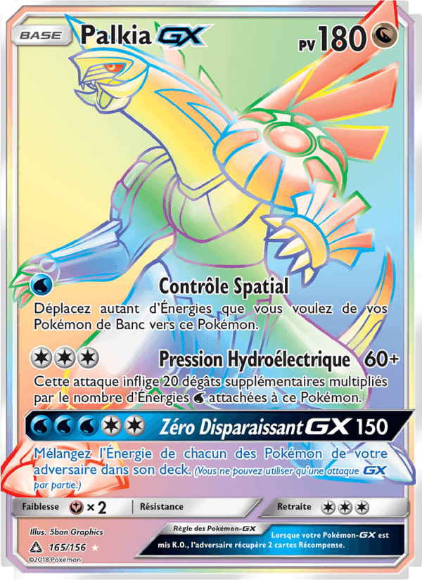 Palkia GX, carte 165 de Ultra-Prisme
