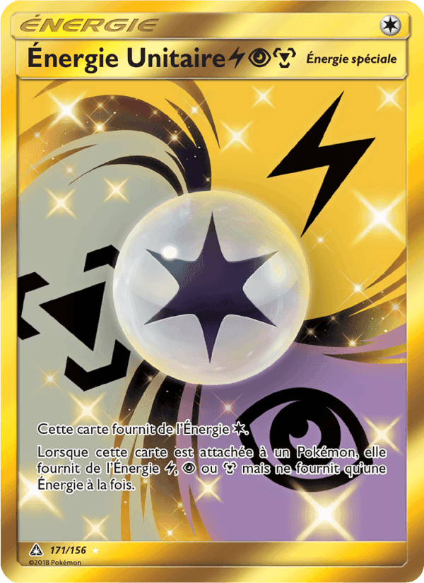 Énergie Unitaire LightningPsychicMetal, card 171 from Ultra-Prisme