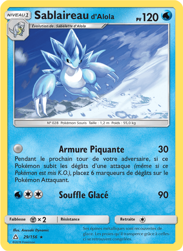 Sablaireau d’Alola, carta 29 de Ultra-Prisme