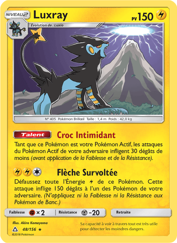 Luxray, carta 48 de Ultra-Prisme