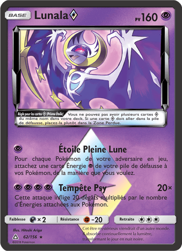 Lunala ◇, card 62 from Ultra-Prisme
