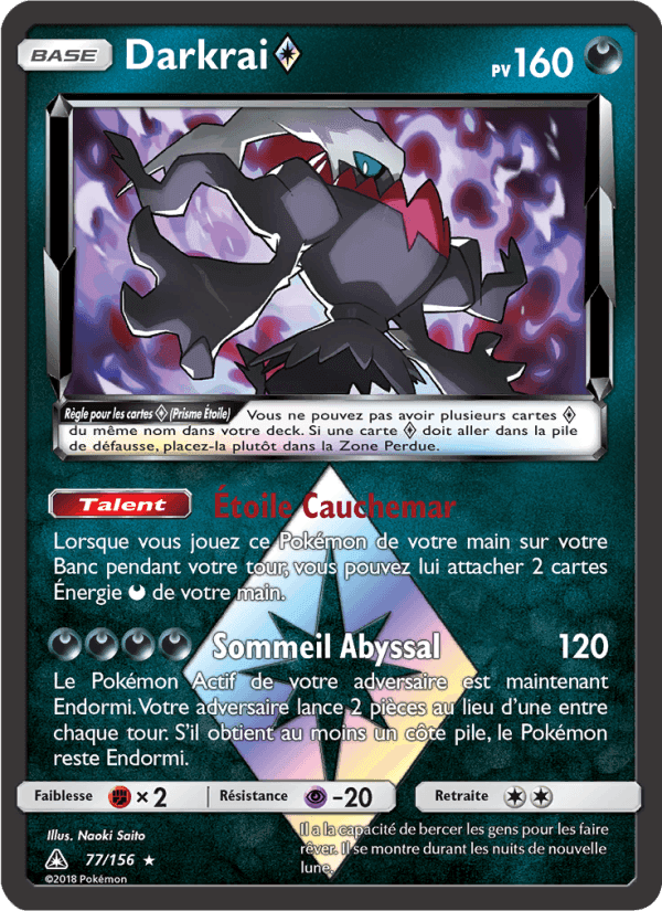Darkrai ◇, carta 77 de Ultra-Prisme