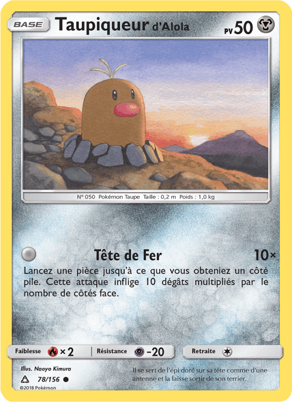Taupiqueur d’Alola, carte 78 de Ultra-Prisme