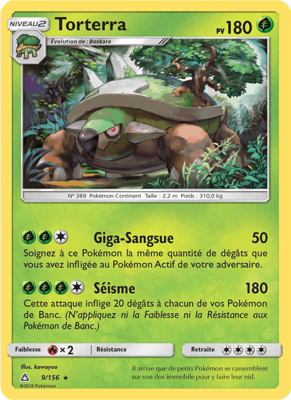 Torterra, carta 9 di Ultra-Prisme