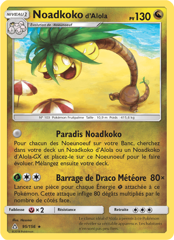 Noadkoko d’Alola, carte 95 de Ultra-Prisme