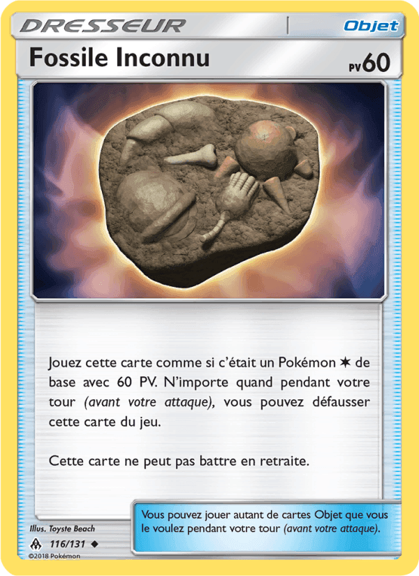 Fossile Inconnu, card 116 from Lumière Interdite