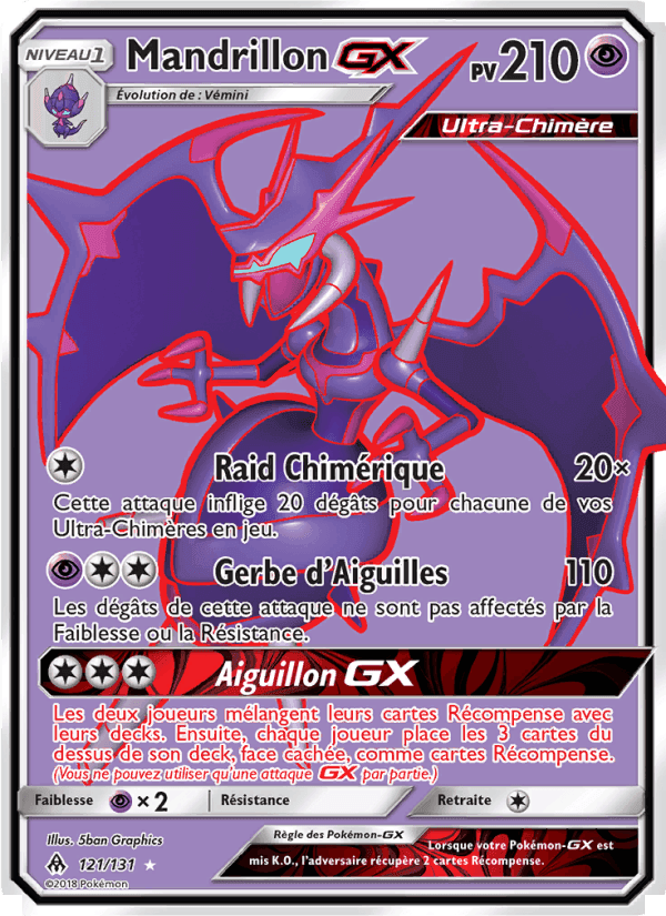 Mandrillon GX, card 121 from Lumière Interdite