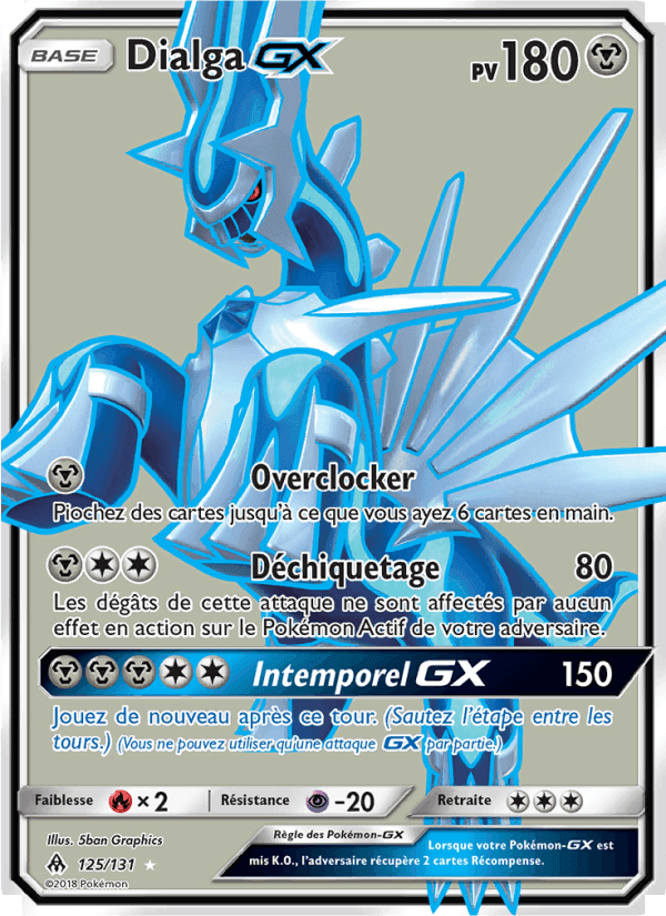 Dialga GX, carte 125 de Lumière Interdite