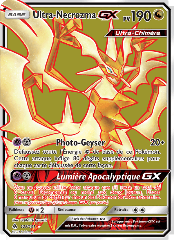 Ultra-Necrozma GX, card 127 from Lumière Interdite