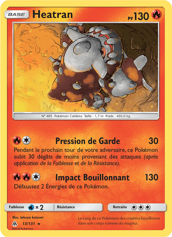 Heatran, card 13 from Lumière Interdite