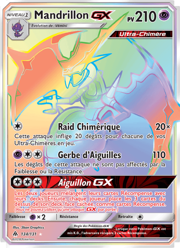 Mandrillon GX, carte 134 de Lumière Interdite
