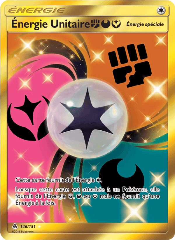 Énergie Unitaire FightingDarknessFairy, carte 146 de Lumière Interdite