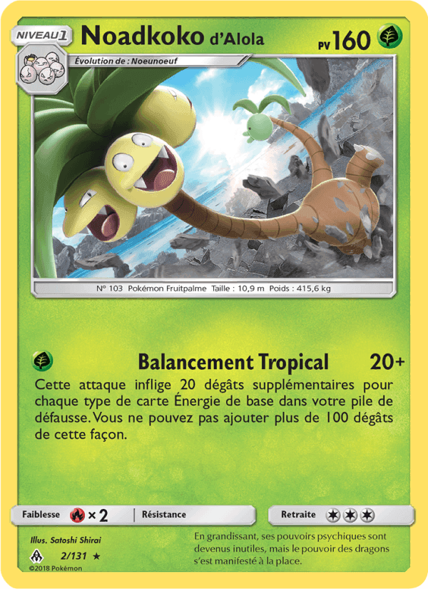 Noadkoko d’Alola, carta 2 di Lumière Interdite