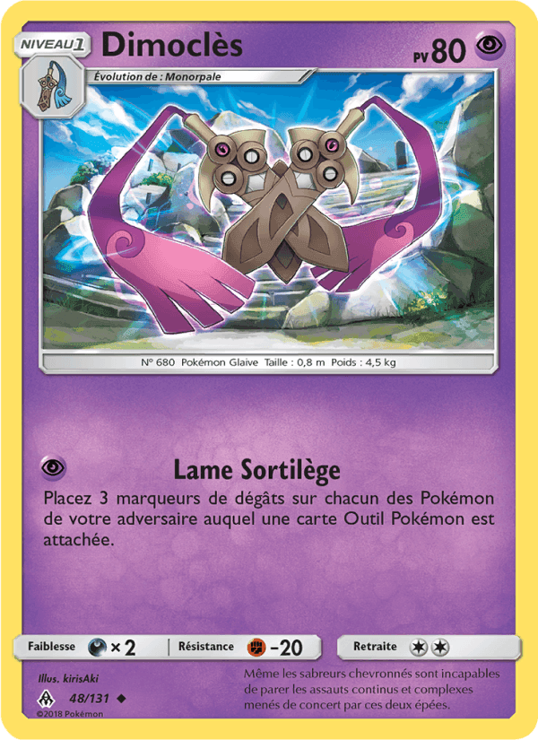 Dimoclès, carte 48 de Lumière Interdite