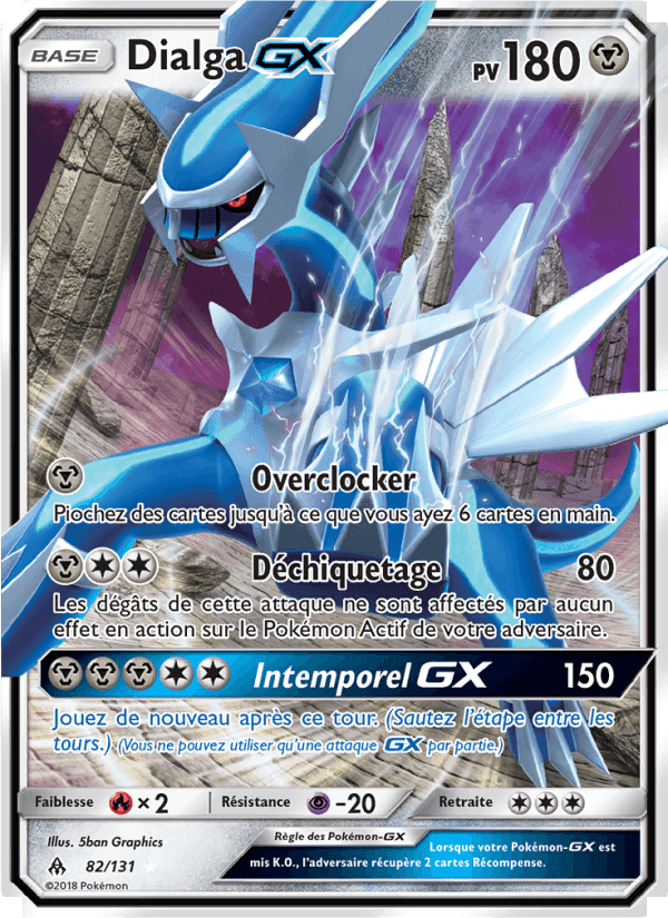 Dialga GX, carte 82 de Lumière Interdite