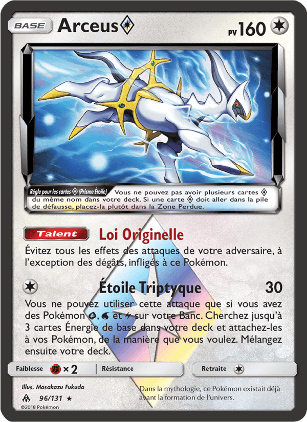 Arceus ◇, carte 96 de Lumière Interdite
