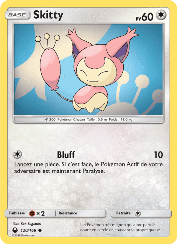 Skitty, carte 120 de Tempête Céleste