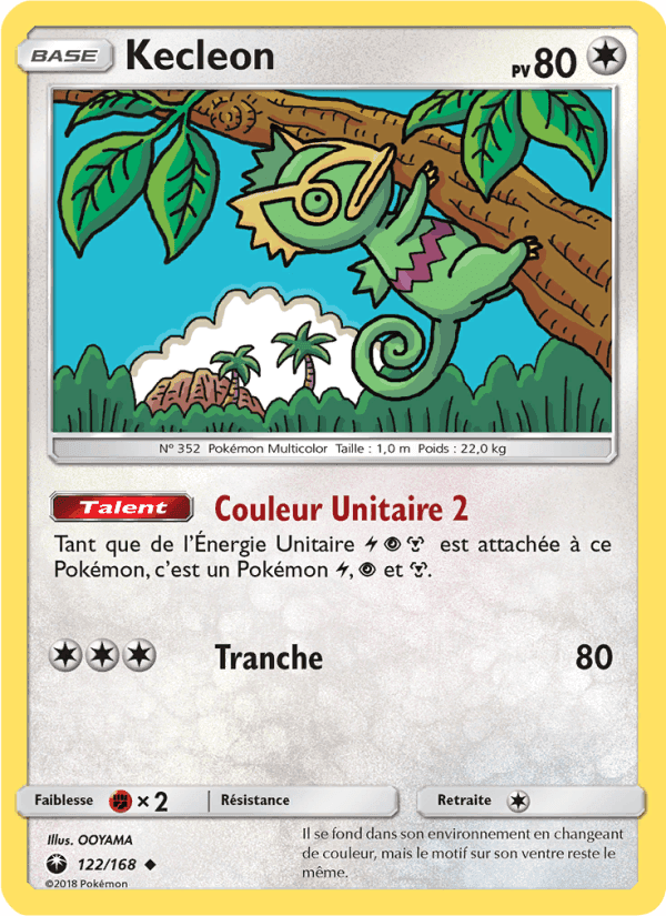 Kecleon, carte 122 de Tempête Céleste