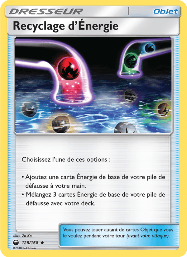 Recyclage d’Énergie, carta 128 de Tempête Céleste