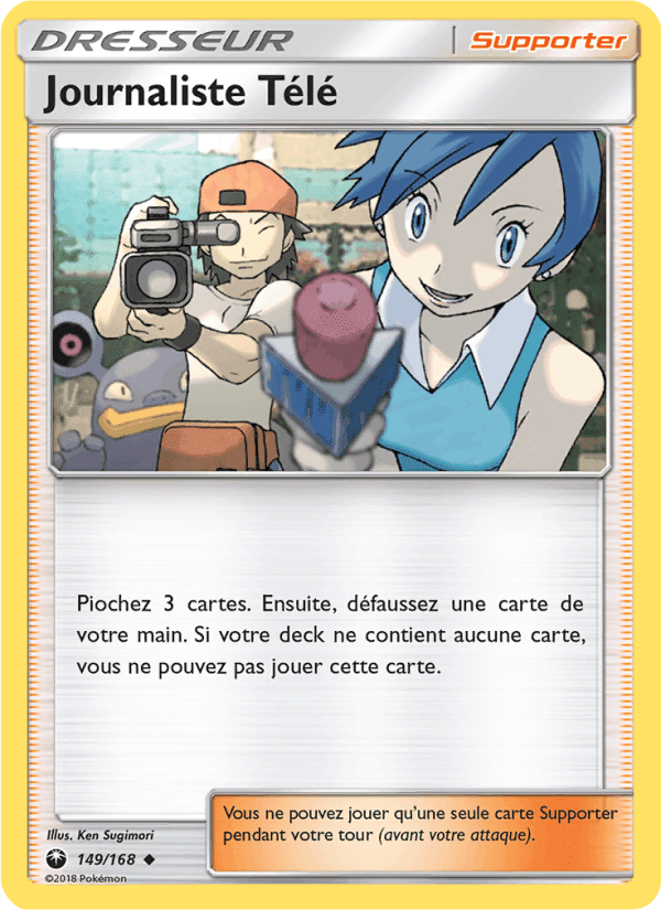 Journaliste Télé, card 149 from Tempête Céleste