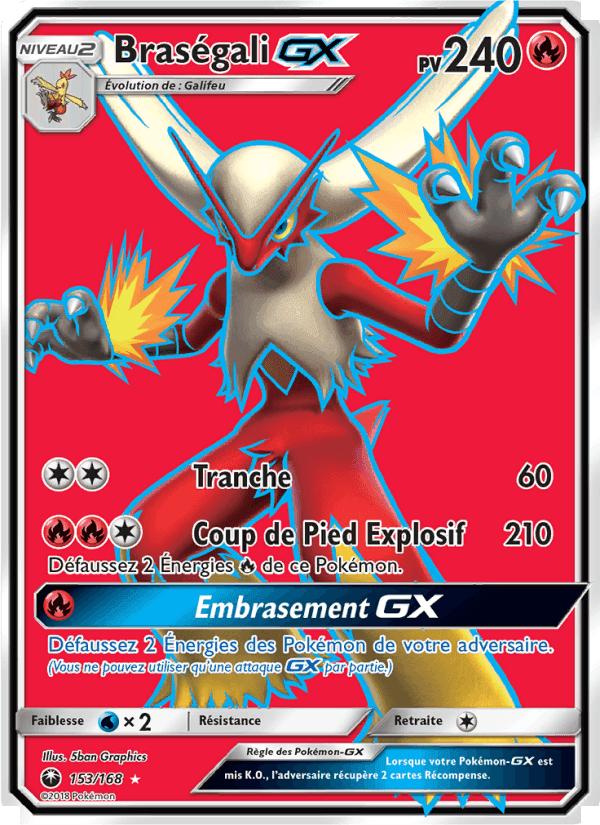 Braségali GX, card 153 from Tempête Céleste
