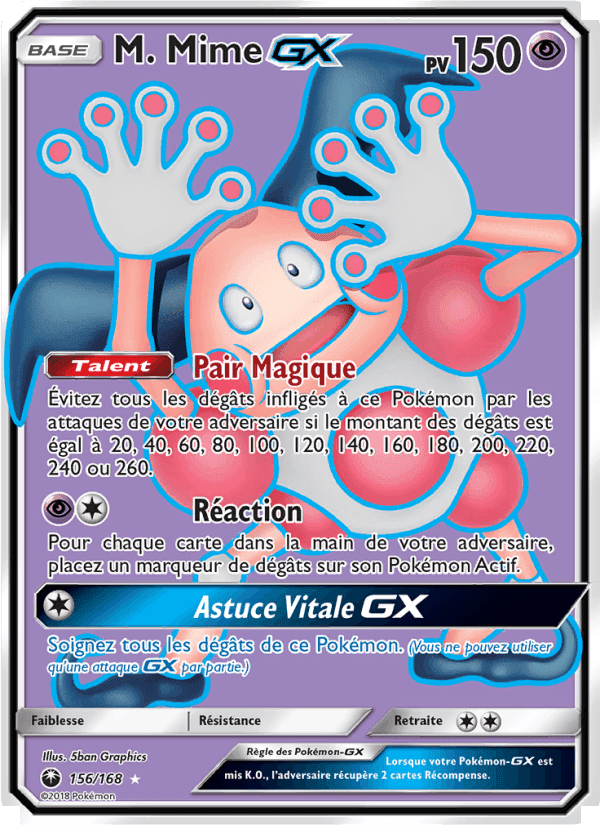 M. Mime GX, carte 156 de Tempête Céleste
