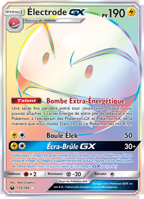 Électrode GX, card 172 from Tempête Céleste