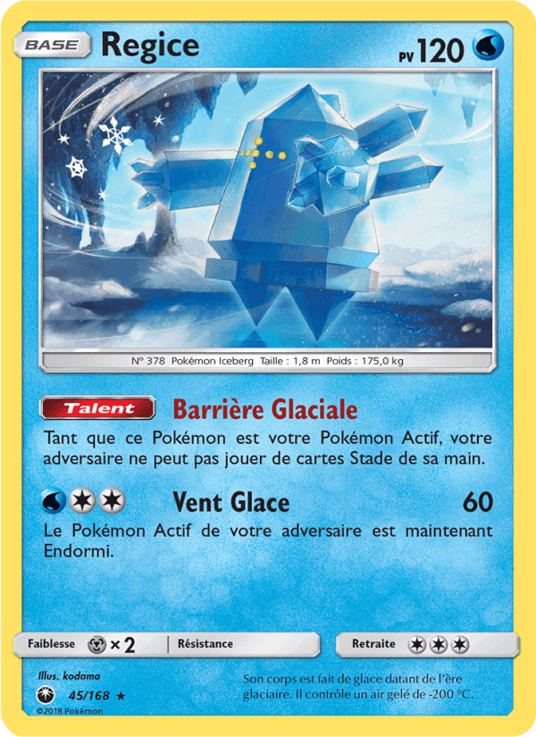 Tempête Céleste の 45 番、Regice