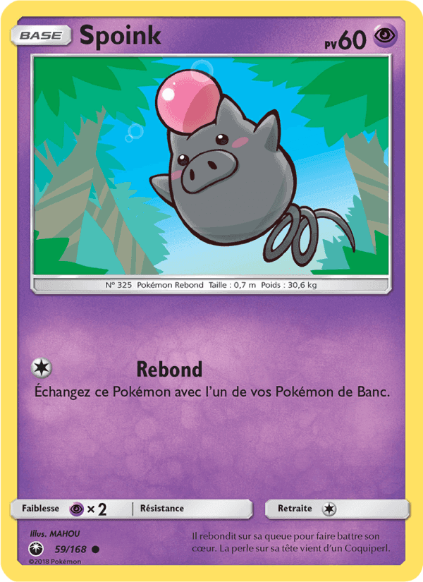 Spoink, carta 59 di Tempête Céleste