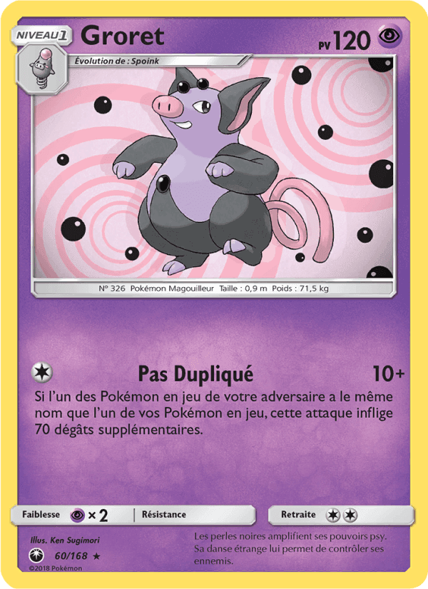 Groret, carta 60 de Tempête Céleste