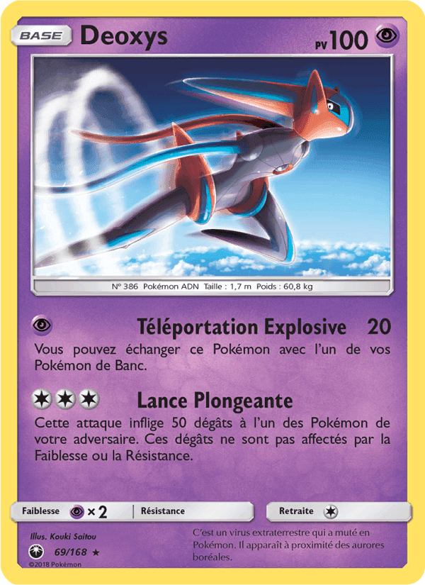 Deoxys, carte 69 de Tempête Céleste