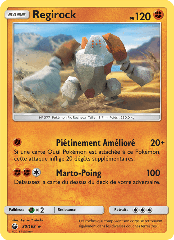 Regirock, carte 80 de Tempête Céleste