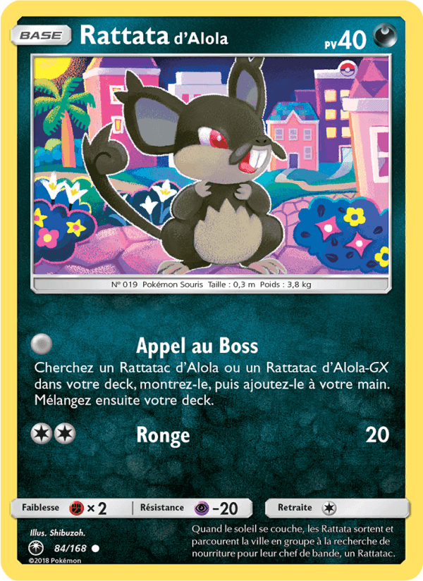 Rattata d’Alola, carte 84 de Tempête Céleste