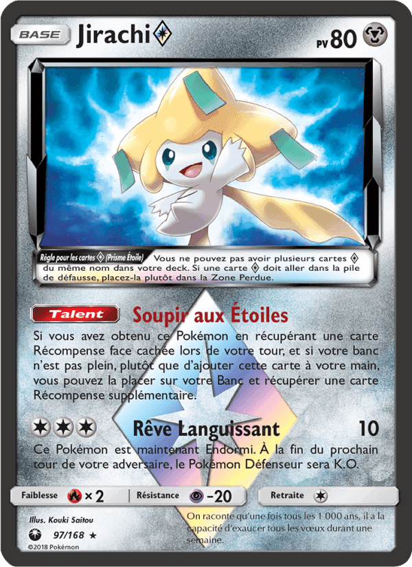 Jirachi ◇, carte 97 de Tempête Céleste
