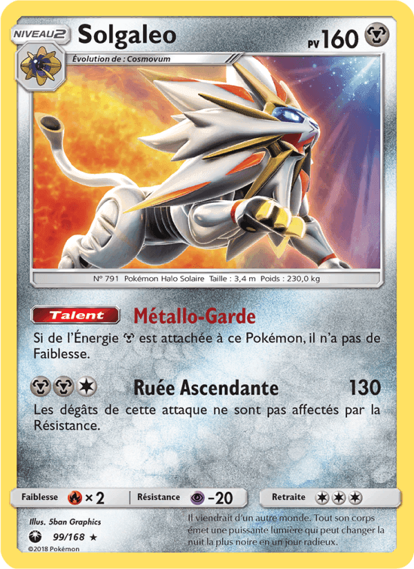 Solgaleo, card 99 from Tempête Céleste