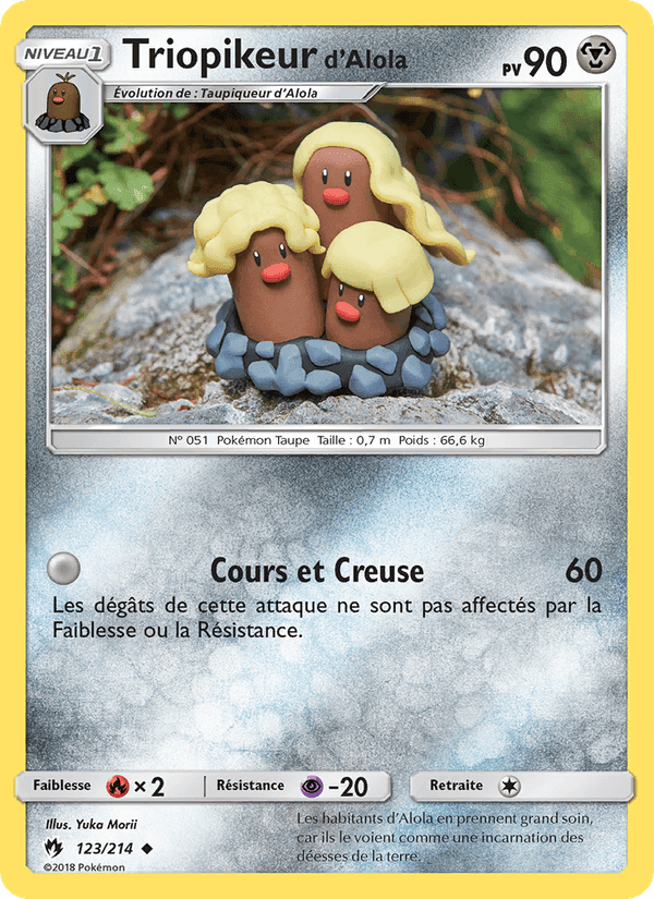 Triopikeur d’Alola, carte 123 de Tonnerre Perdu